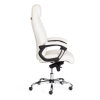 Кресло BOSS Lux кож/зам белый 36-01 - Изображение 2